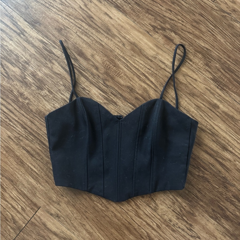 Black Bustier Top